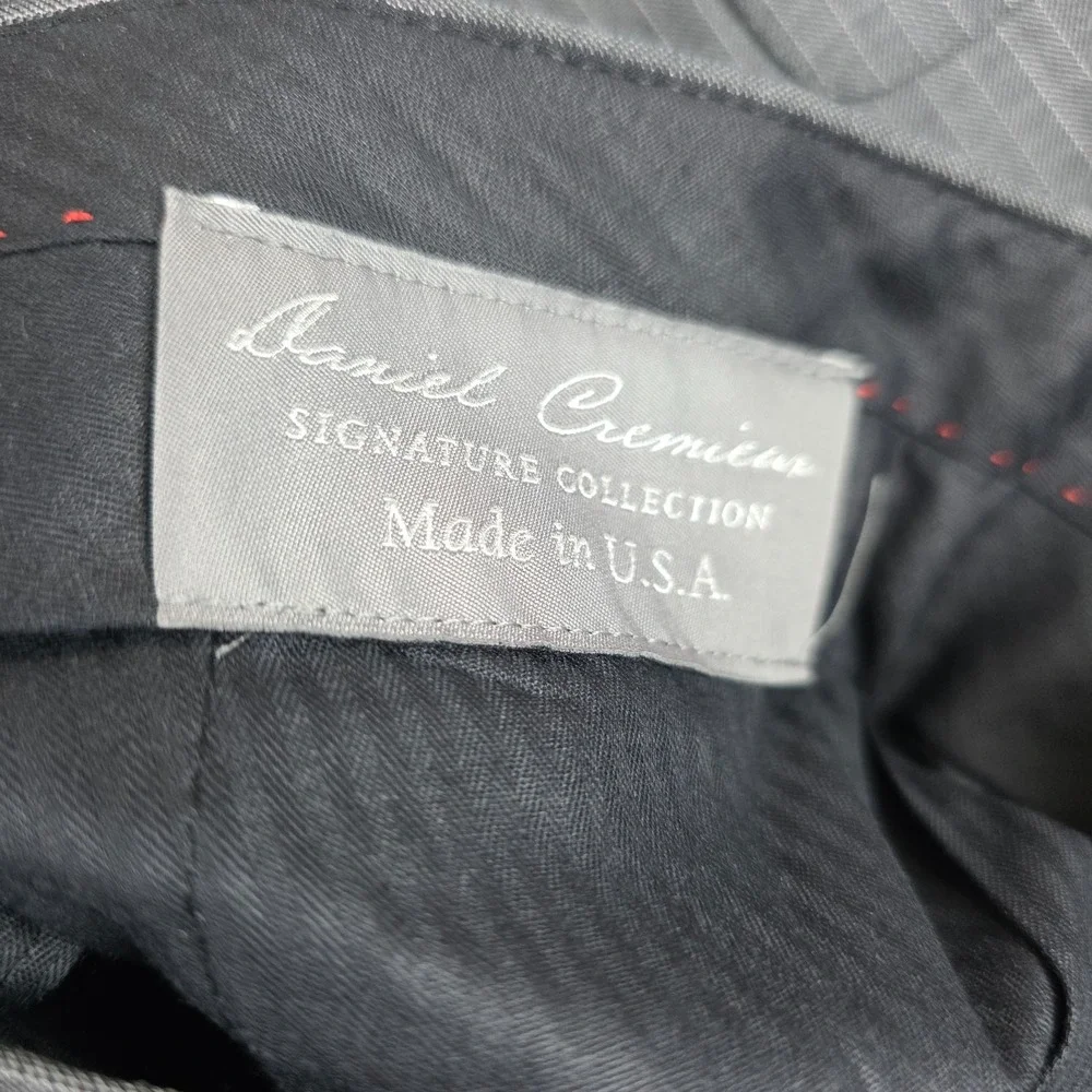 Daniel Cremieux 2-Piece Suit Mens 46R 41W Loro Piana Super 170s USA Made NWT